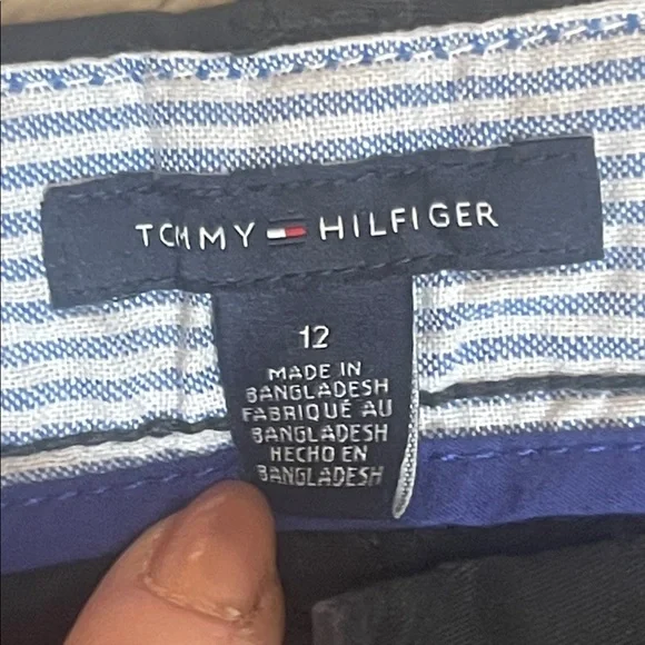 NWT Tommy Hilfiger Black Straight leg pants sz 12 - Picture 2 of 9